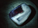 Polished and Natural Blue Lace Agate Standing Display Pieces x 2 From Nsanje, Malawi