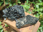 Natural Schorl Black Tourmaline Specimens x 12 From Erongo, Namibia