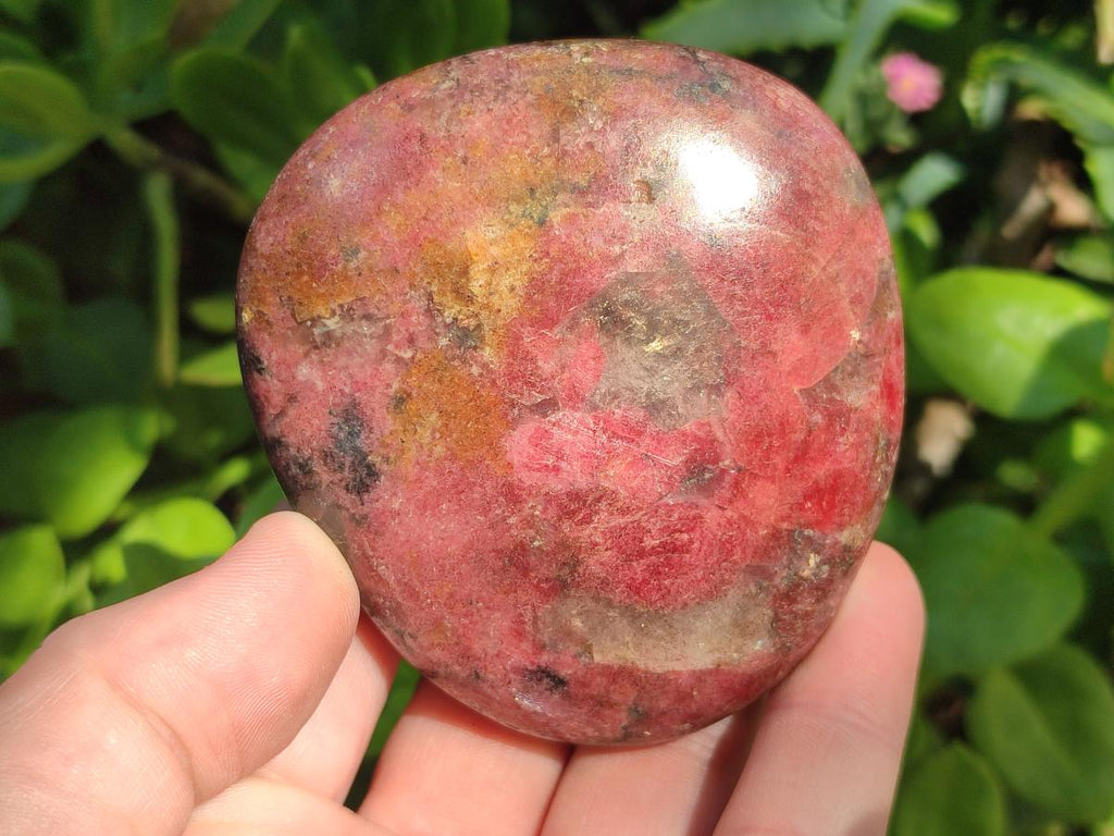 Polished Red Rhodesian Rhodonite Free Forms x 4 From Rhusinga, Zimbabwe