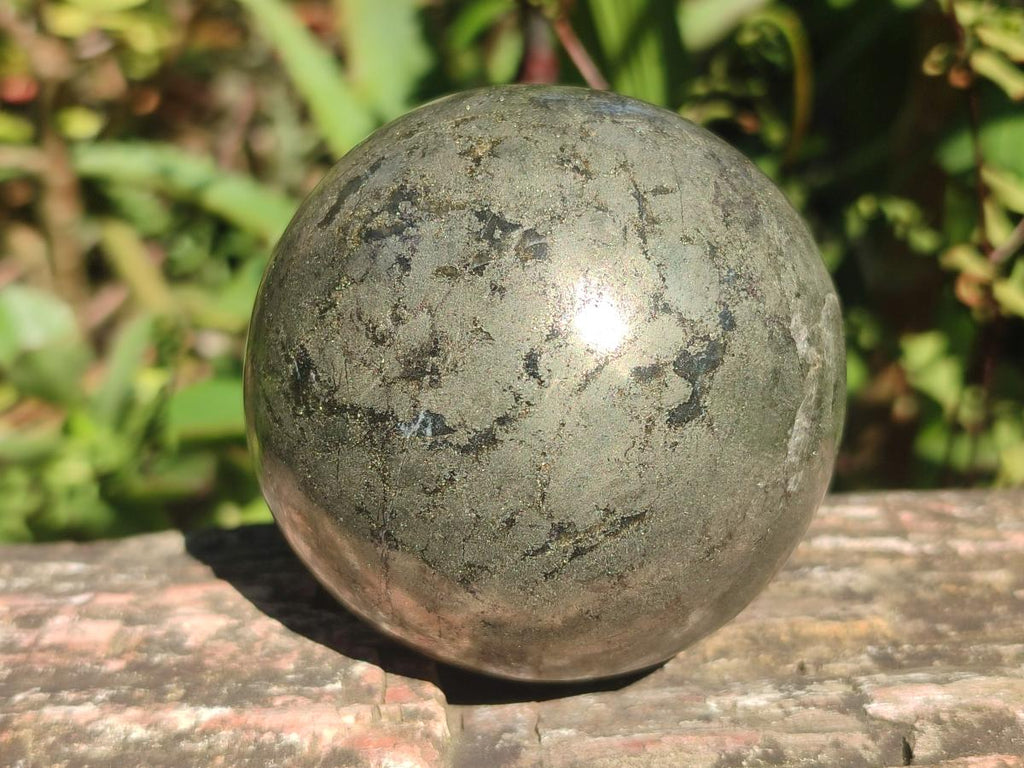 Polished Basalt Pharaoh Stone Spheres x 2 From Iron Duke Mine, Zimbabwe