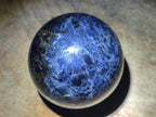 Polished Blue Iolite "Water Sapphire" Spheres x 3 From Madagascar