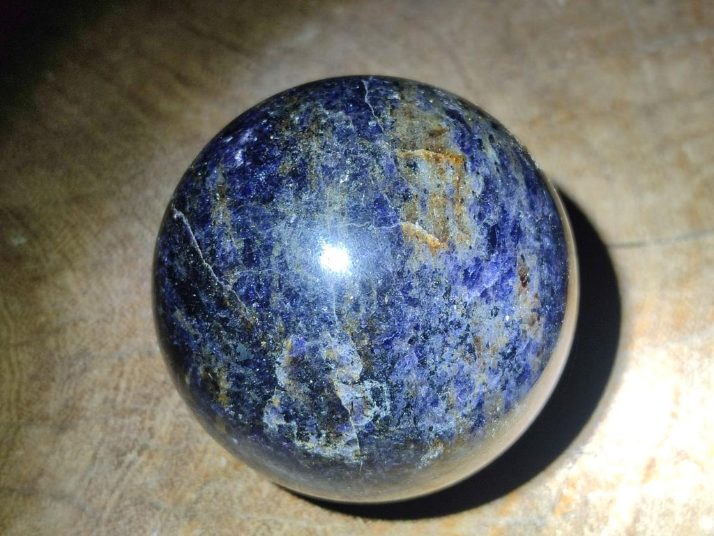 Polished Blue Iolite "Water Sapphire" Spheres x 3 From Madagascar