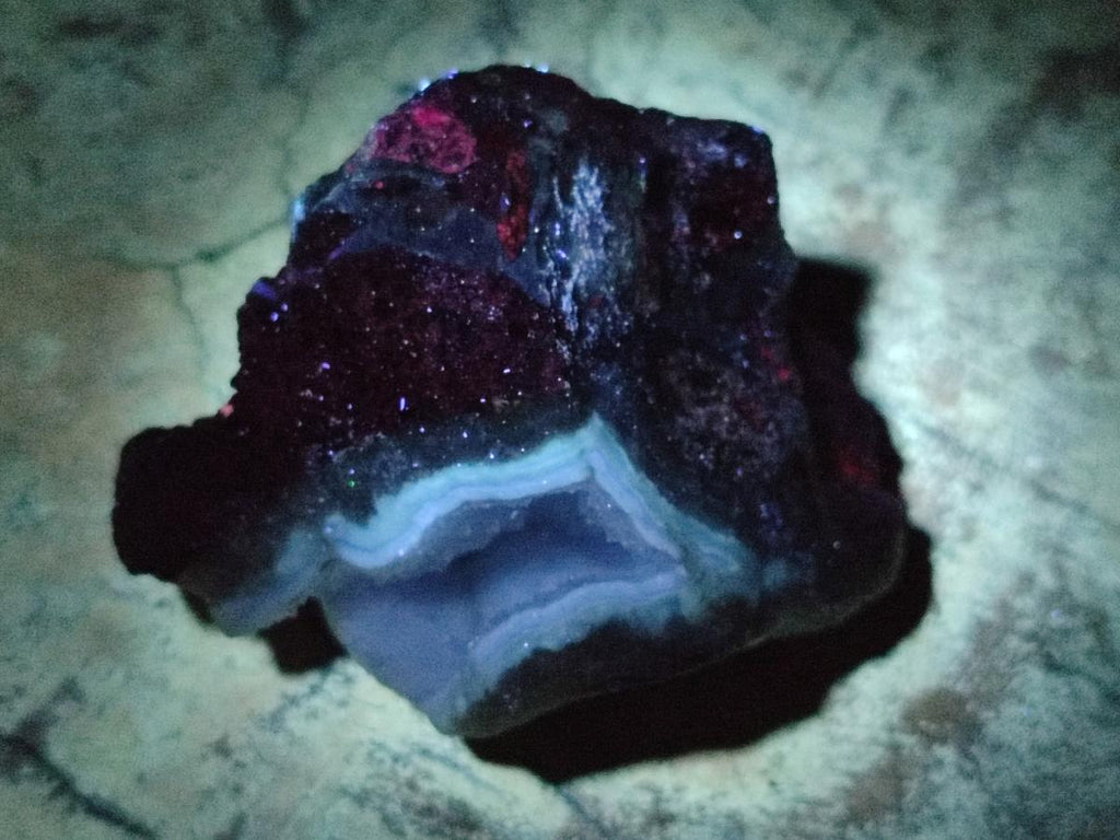 Natural Blue Lace Agate Geode Specimens x 24 From Nsanje, Malawi