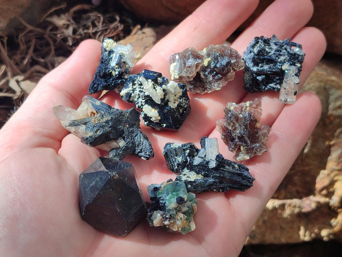 Natural Mix of Mineral Specimens x 70 From Erongo, Namibia