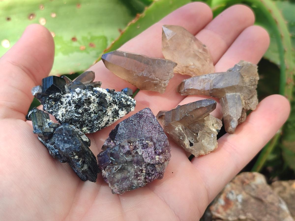 Natural Mix of Mineral Specimens x 70 From Erongo, Namibia