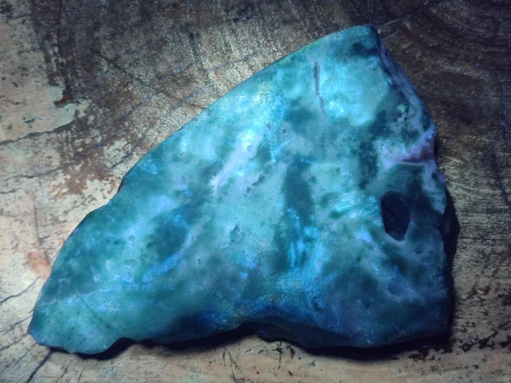Polished One Side Great Dyke Mtorolite Chrysoprase Slices x 2 From Great Dyke Mountain Range, Zimbabwe