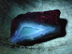 Polished One Side Blue Lace Agate Geodes x 6 From Nsanje, Malawi