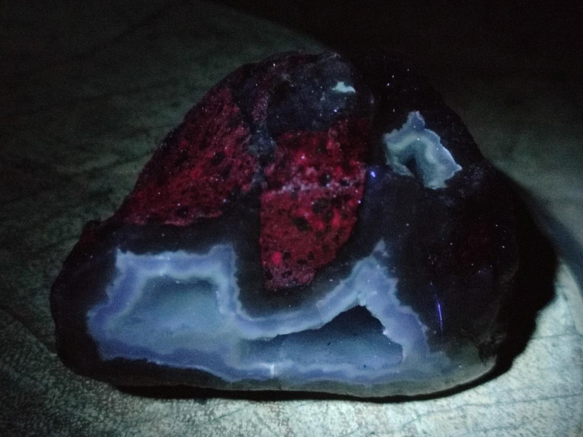 Polished One Side Blue Lace Agate Geodes x 6 From Nsanje, Malawi