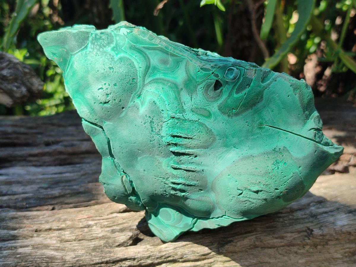 Natural Large Etched Botryoidal Malachite Specimen x 1 From Congo