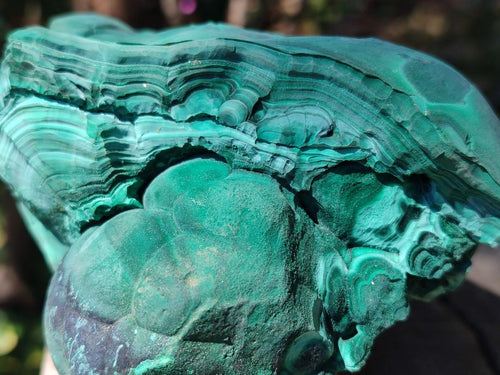 Natural Large Etched Botryoidal Malachite Specimen x 1 From Congo - Toprock Gemstones and Minerals 