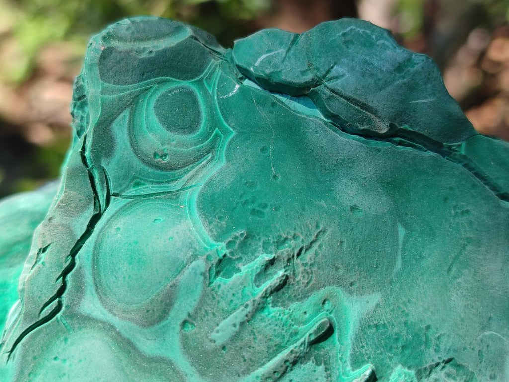 Natural Large Etched Botryoidal Malachite Specimen x 1 From Congo
