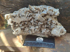 Natural Spearhead Calcite Cluster with Rhombohedral Crystals and Phosphorus Aragonite x 2 From Albert's Mountain, Lesotho