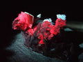 Natural Spearhead Calcite Cluster with Rhombohedral Crystals and Phosphorus Aragonite x 2 From Albert's Mountain, Lesotho