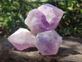 Natural Jacaranda Amethyst Single Crystals x 17 From Mumbwa, Zambia