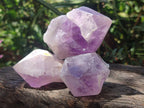 Natural Jacaranda Amethyst Single Crystals x 17 From Mumbwa, Zambia
