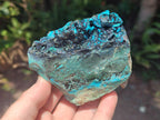 Natural Bright Blue Silica Chrysocolla Specimens x 12 From Kulukuluku, Congo - Toprock Gemstones and Minerals 