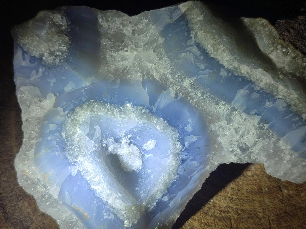 Natural Blue Lace Agate Geode and Vug Specimens x 32 From Nsanje, Malawi - Toprock Gemstones and Minerals 