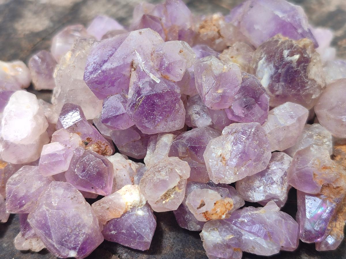 Natural Lilac Amethyst Crystals Bags of 1kg Lots x 3 From Madagascar - Toprock Gemstones and Minerals 