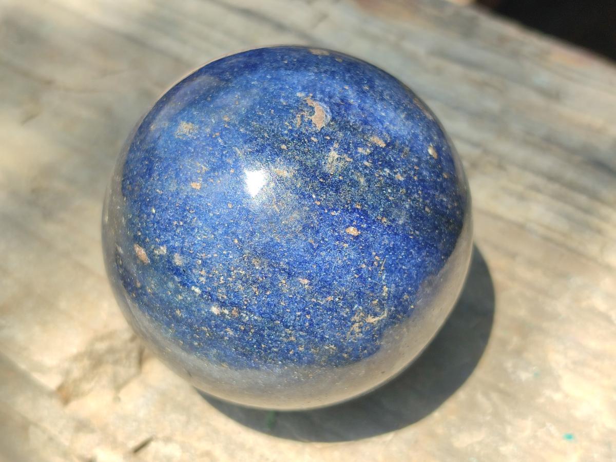 Polished Lazulite Spheres x 6 From Madagascar - Toprock Gemstones and Minerals 