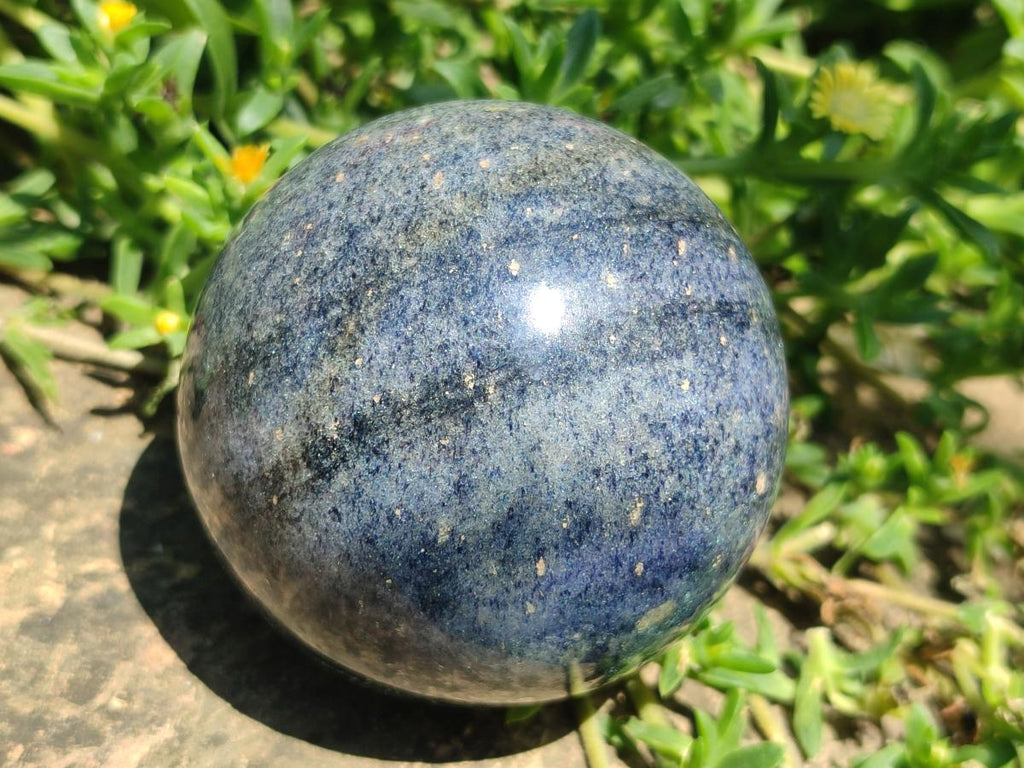 Polished Lazulite Spheres x 6 From Madagascar - Toprock Gemstones and Minerals 