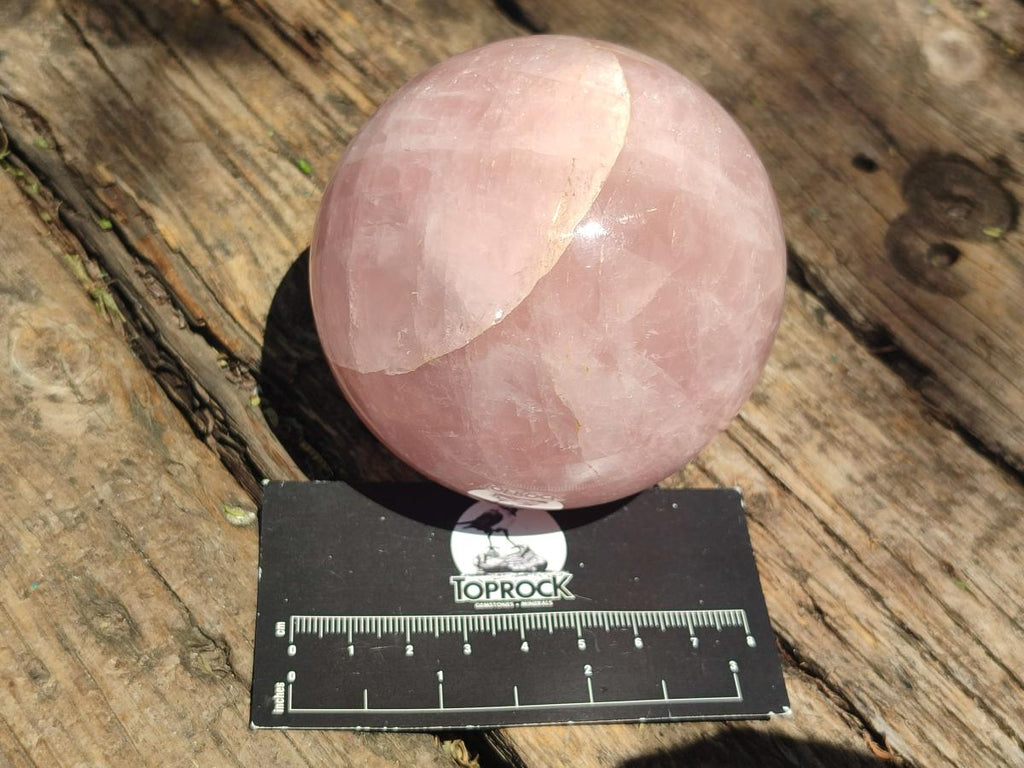 Polished Gemmy Rose Quartz Spheres x 2 From Madagascar - Toprock Gemstones and Minerals 