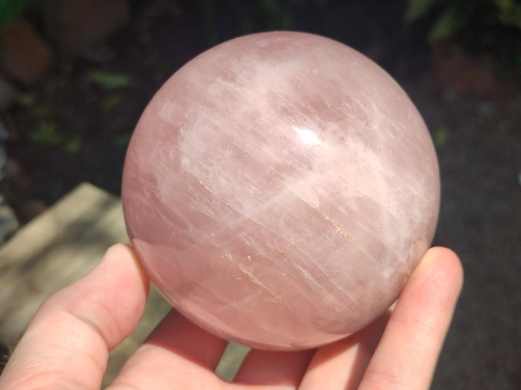 Polished Gemmy Rose Quartz Spheres x 2 From Madagascar - Toprock Gemstones and Minerals 