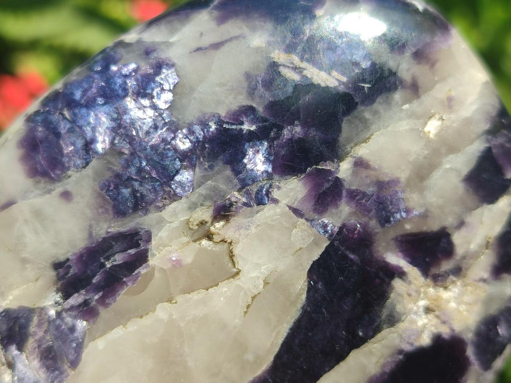 Polished Silver Leaf Lepidolite Standing Display Pieces x 3 From Zimbabwe - Toprock Gemstones and Minerals 