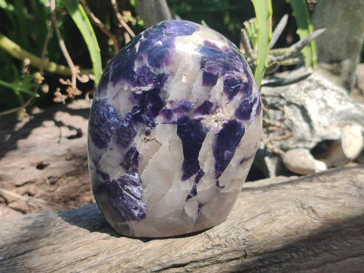 Polished Silver Leaf Lepidolite Standing Display Pieces x 3 From Zimbabwe - Toprock Gemstones and Minerals 
