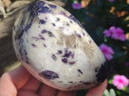 Polished Silver Leaf Lepidolite Standing Display Pieces x 3 From Zimbabwe - Toprock Gemstones and Minerals 