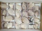 Polished One Side Tourmalinated Quartz Slices x 24 From Namibia - Toprock Gemstones and Minerals 