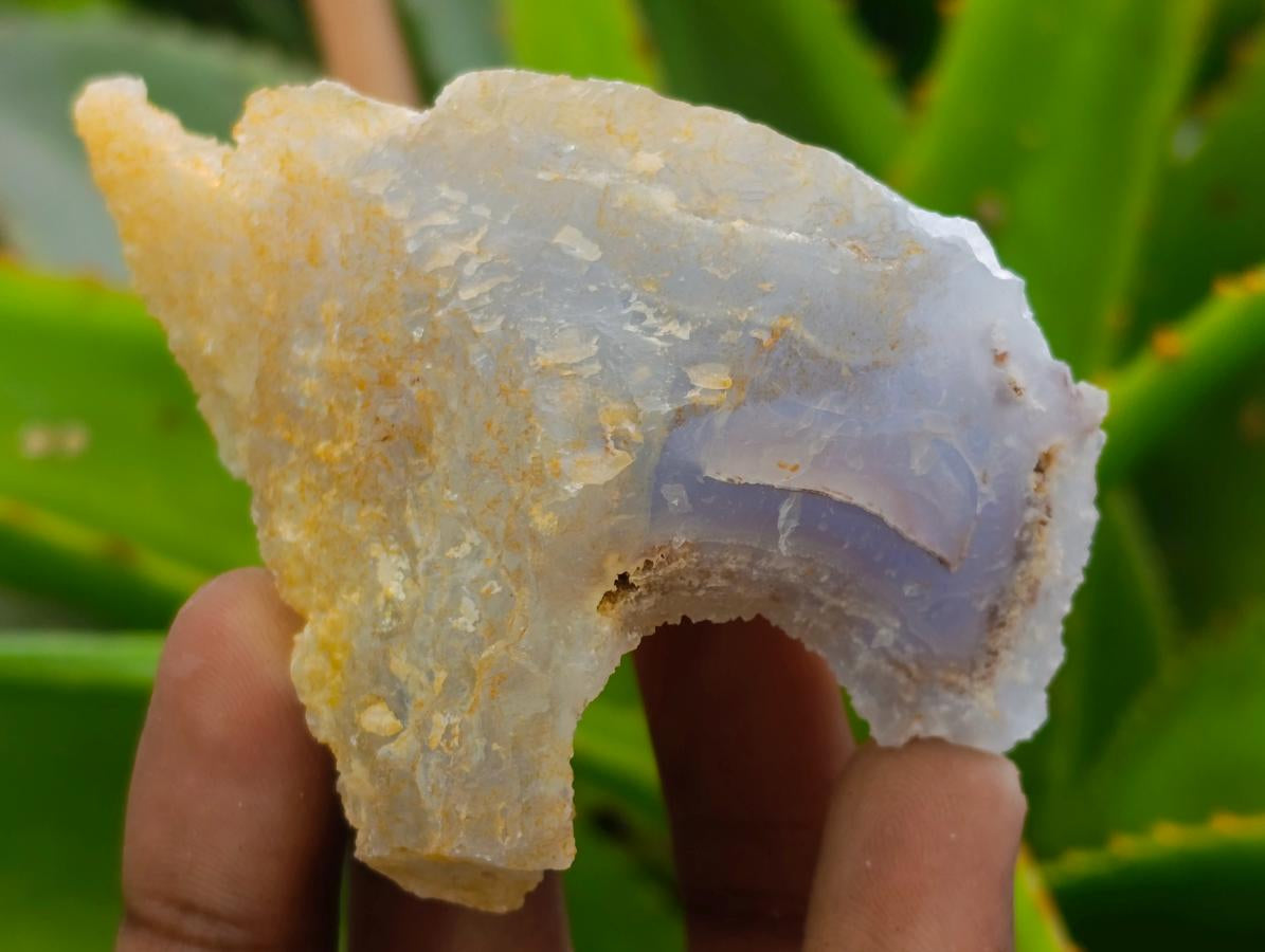 Natural Etched Blue Chalcedony Specimens x 35 From Nsanje, Malawi - Toprock Gemstones and Minerals 