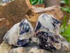 Polished One Side Silver Leaf Lepidolite Domed Nodules x 12 From Zimbabwe - Toprock Gemstones and Minerals 
