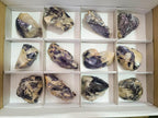 Polished One Side Silver Leaf Lepidolite Domed Nodules x 12 From Zimbabwe - Toprock Gemstones and Minerals 