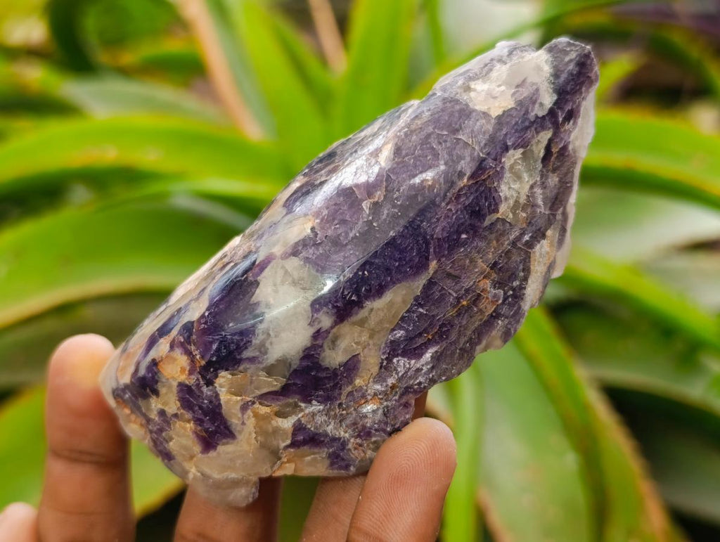 Polished One Side Silver Leaf Lepidolite Domed Nodules x 12 From Zimbabwe - Toprock Gemstones and Minerals 