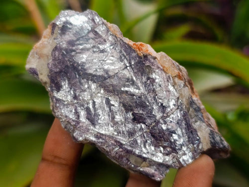 Polished One Side Silver Leaf Lepidolite Domed Nodules x 12 From Zimbabwe - Toprock Gemstones and Minerals 