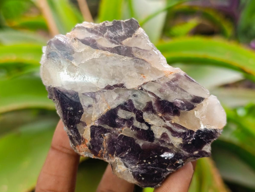 Polished One Side Silver Leaf Lepidolite Domed Nodules x 12 From Zimbabwe - Toprock Gemstones and Minerals 