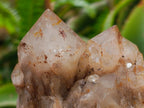 Natural Cascading White Phantom Smokey Luena Quartz Clusters x 2 From Luena, Congo - Toprock Gemstones and Minerals 