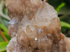 Natural Cascading White Phantom Smokey Luena Quartz Clusters x 2 From Luena, Congo - Toprock Gemstones and Minerals 