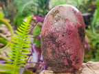 Polished Rhodonite Standing Display Pieces x 3 From Ambindavato, Madagascar - Toprock Gemstones and Minerals 