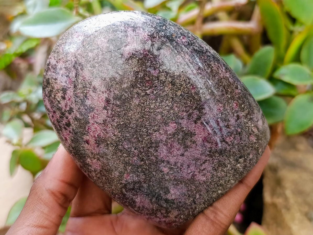 Polished Rhodonite Standing Display Pieces x 3 From Ambindavato, Madagascar - Toprock Gemstones and Minerals 