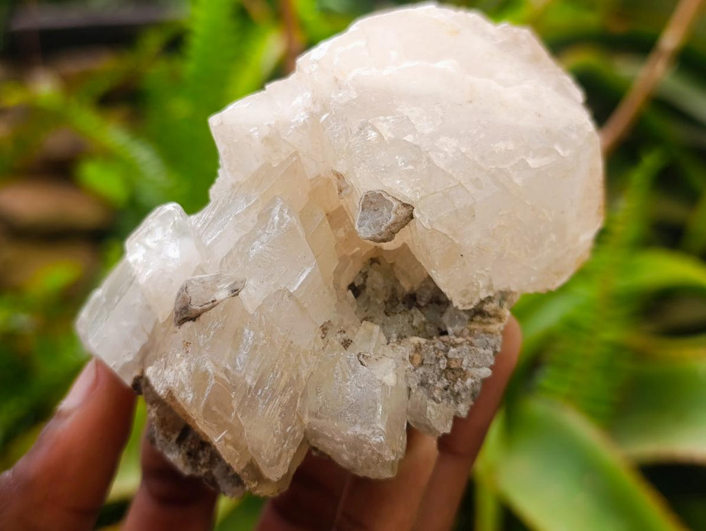 Natural Stacked Rhombohedral Calcite Specimens with Spearhead Sceptre Crystals and Phosphorus Aragonite x 1 From Albert's Mountain, Lesotho - Toprock Gemstones and Minerals 