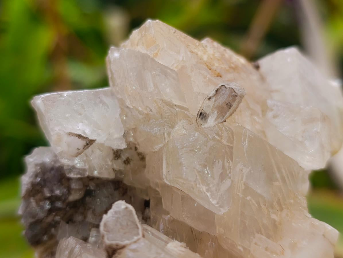 Natural Stacked Rhombohedral Calcite Specimens with Spearhead Sceptre Crystals and Phosphorus Aragonite x 1 From Albert's Mountain, Lesotho - Toprock Gemstones and Minerals 