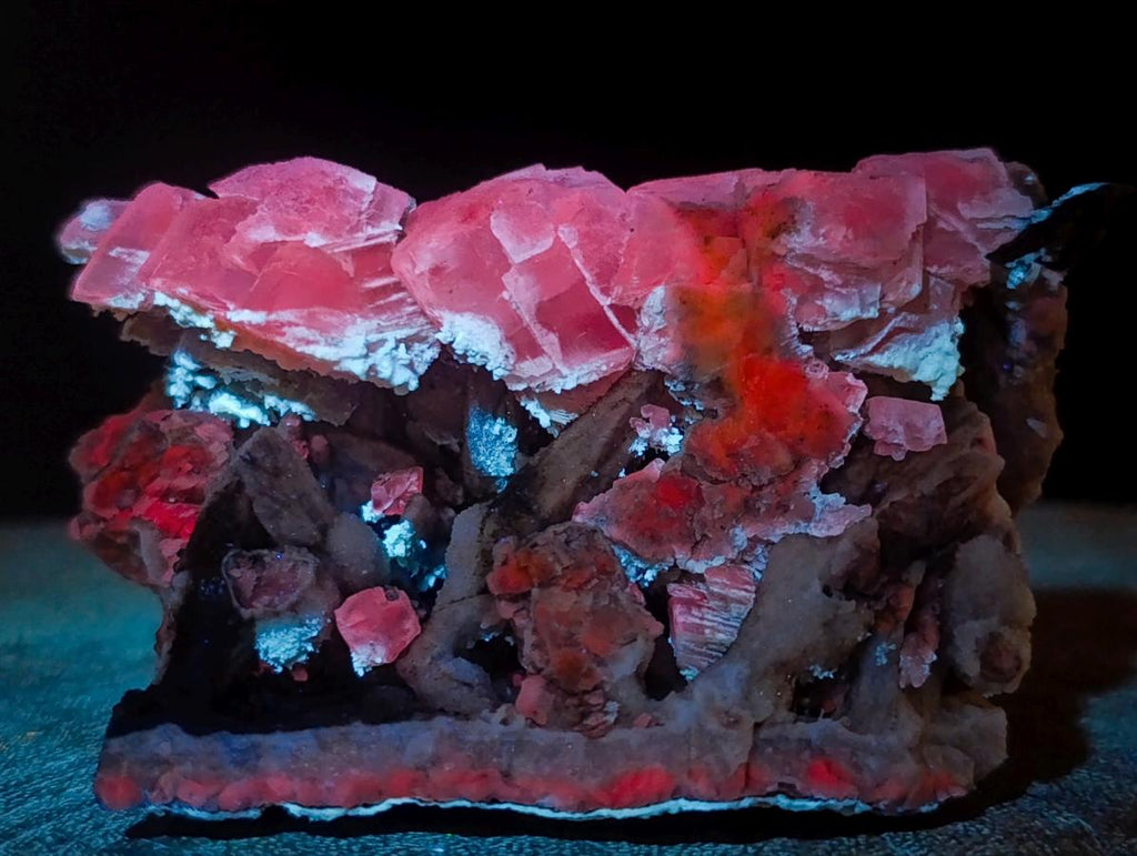 Natural Stacked Rhombohedral Calcite Specimens with Spearhead Sceptre Crystals and Phosphorus Aragonite x 1 From Albert's Mountain, Lesotho - Toprock Gemstones and Minerals 
