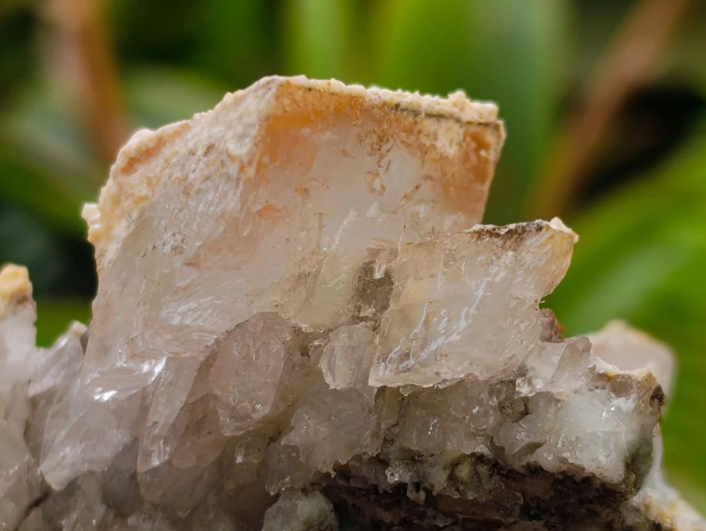 Natural Stacked Rhombohedral Calcite Specimens with Spearhead Sceptre Crystals and Phosphorus Aragonite x 1 From Albert's Mountain, Lesotho - Toprock Gemstones and Minerals 