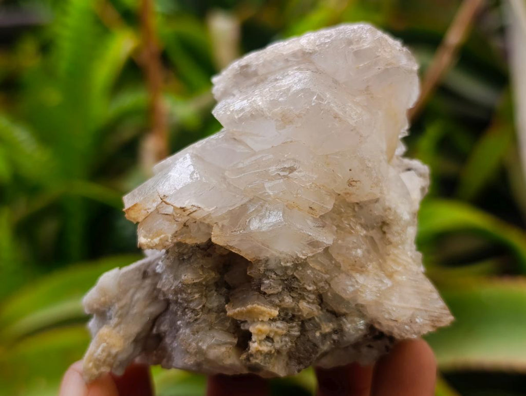 Natural Stacked Rhombohedral Calcite Specimens with Spearhead Sceptre Crystals and Phosphorus Aragonite x 1 From Albert's Mountain, Lesotho - Toprock Gemstones and Minerals 