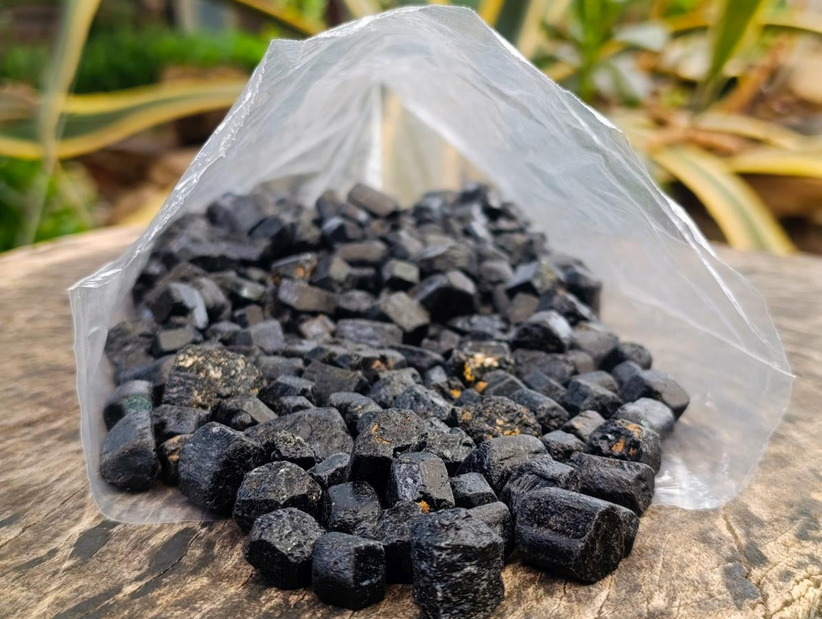 Natural MIni Schorl Black Tourmaline Crystals x 1,69 Kg Lot From Zimbabwe - Toprock Gemstones and Minerals 