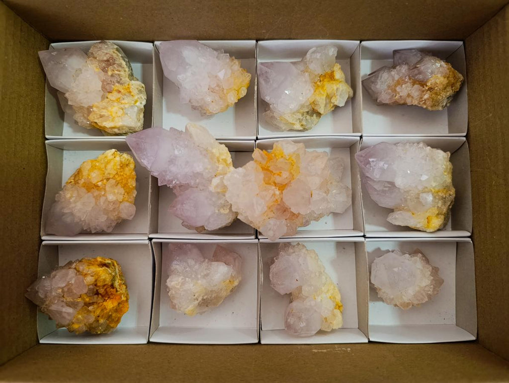Natural Spirit Amethyst Crystals and Clusters x 12 From Boekenhouthoek, South Africa - Toprock Gemstones and Minerals 