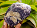 Polished Silver Leaf Lepidolite Standing Display Pieces x 6 From Zimbabwe - Toprock Gemstones and Minerals 