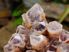Natural Sugar Amethyst Clusters x 3 From Solwezi, Zambia - Toprock Gemstones and Minerals 