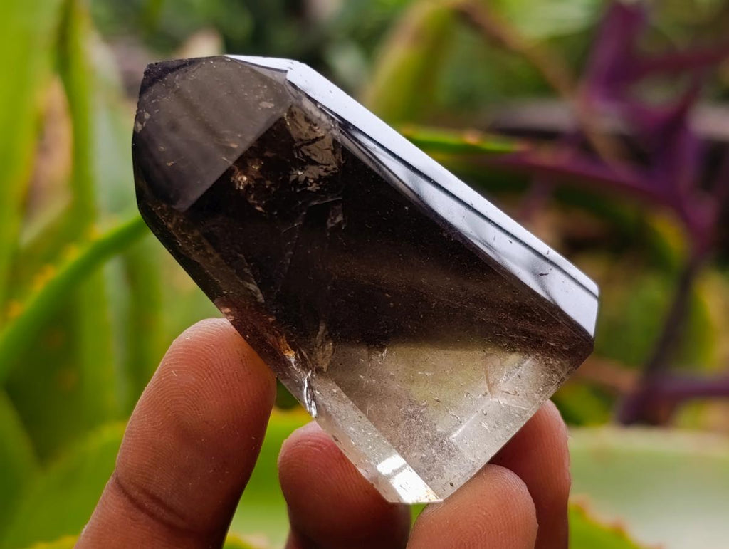 Polished Dark Morion Smokey Quartz Crystals x 12 From Madagascar - Toprock Gemstones and Minerals 
